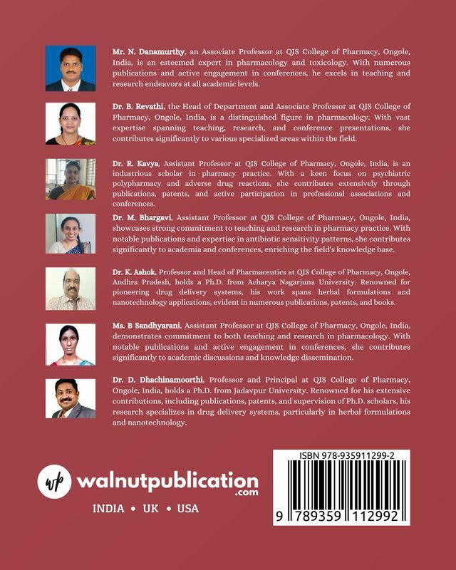 A Textbook on Pharmacology back cover view