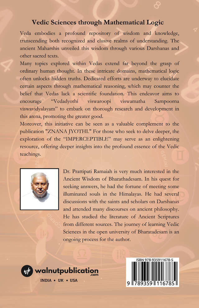 Vedic Sciences through Mathematical Logic back cover view