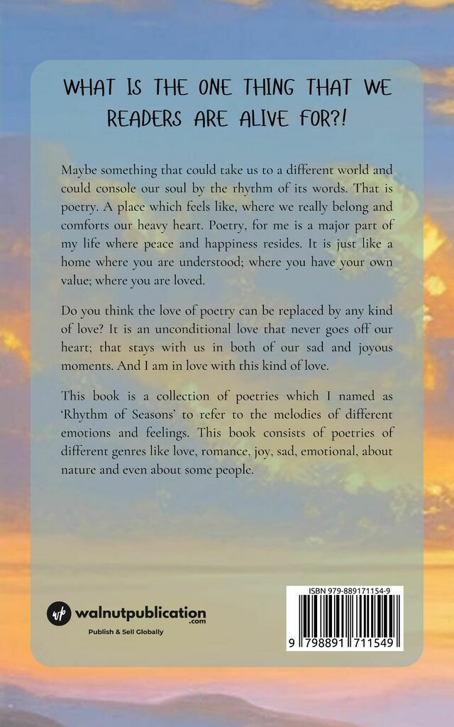 Rhythm of Seasons back cover view