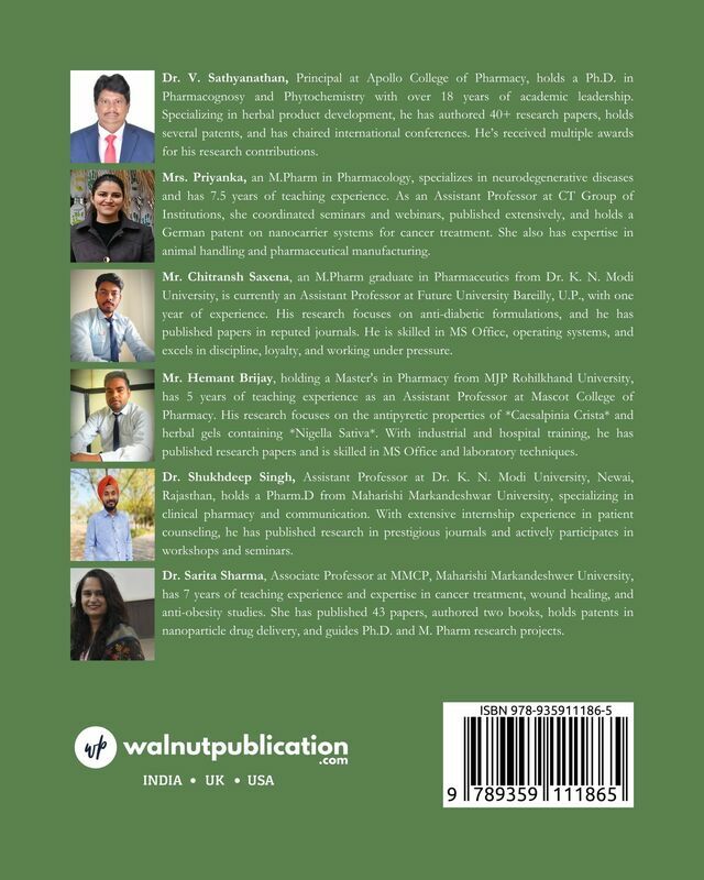 Text Book of Pharmacognosy and Phytochemistry back cover view