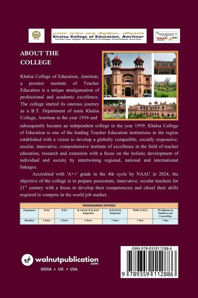 Artificial Intelligence: Transforming Education back cover view