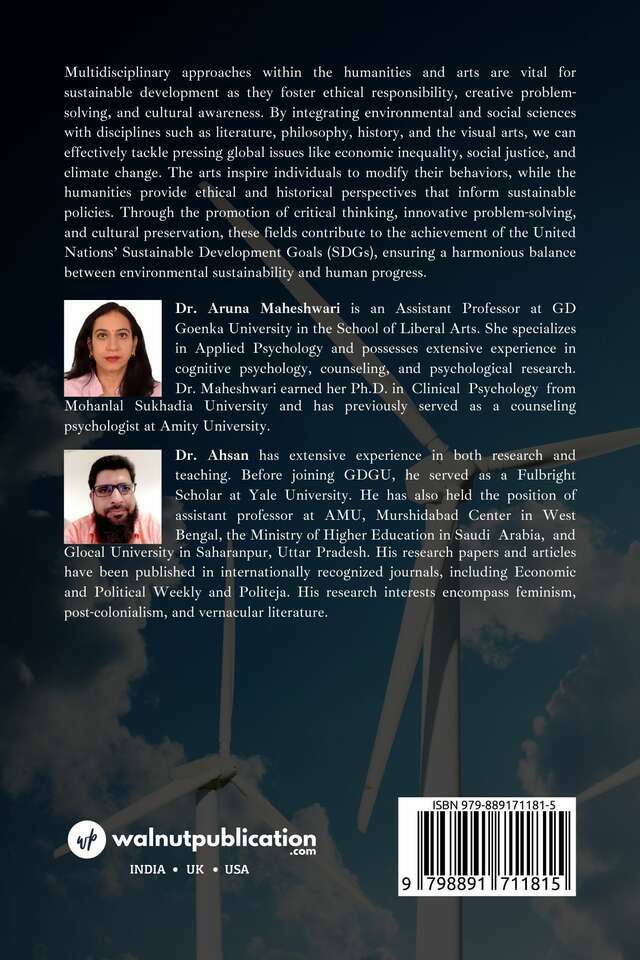 Interdisciplinary Approaches of Arts and Humanities and Contributions to Sustainable Development back cover view
