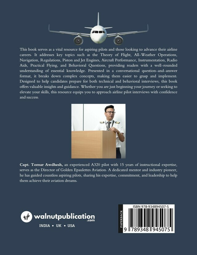 Mastering Airline Interview (Your Route to Cockpit) back cover view