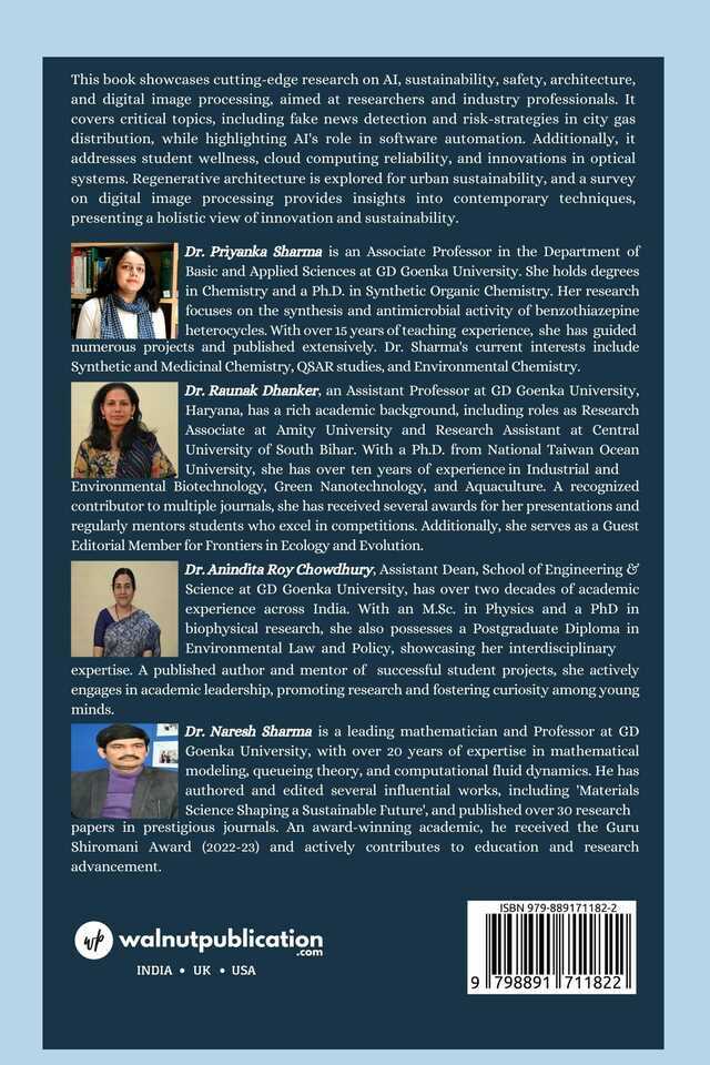Engineering a Sustainable Future: Role of Science and Technology for Achieving SDGs Volume-II back cover view