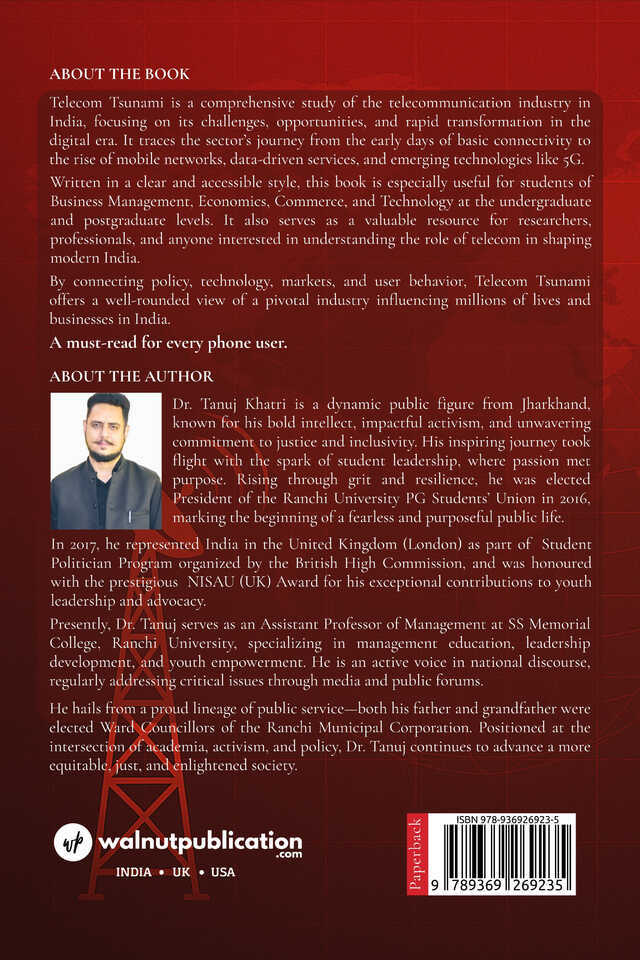 Telecom Tsunami : A Powerful Dive Into The Disruptions Reshaping Our Connected World back cover view