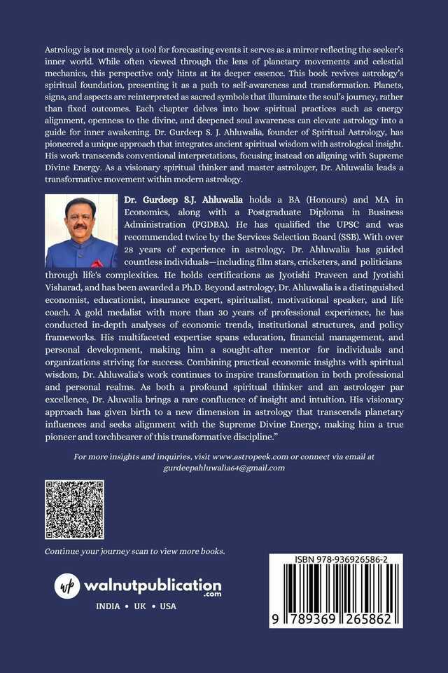 Spiritual Astrology: The Soul’s Journey Beyond the Stars back cover view