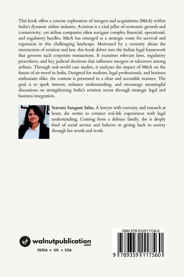Collision Without a Crash: Decoding Airline Amalgamation back cover view