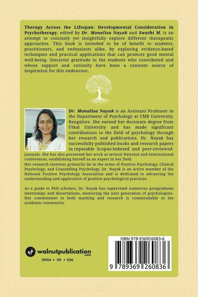 Therapy Across the Lifespan: Developmental Consideration in Psychotherapy back cover view