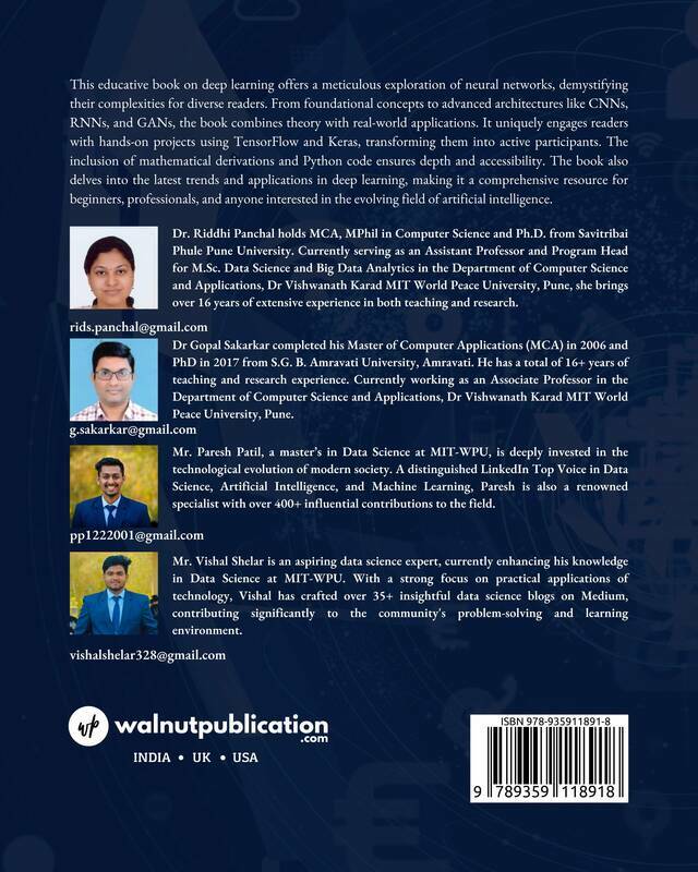 Deep Learning Essentials: Concepts, Techniques, and Practical Applications back cover view