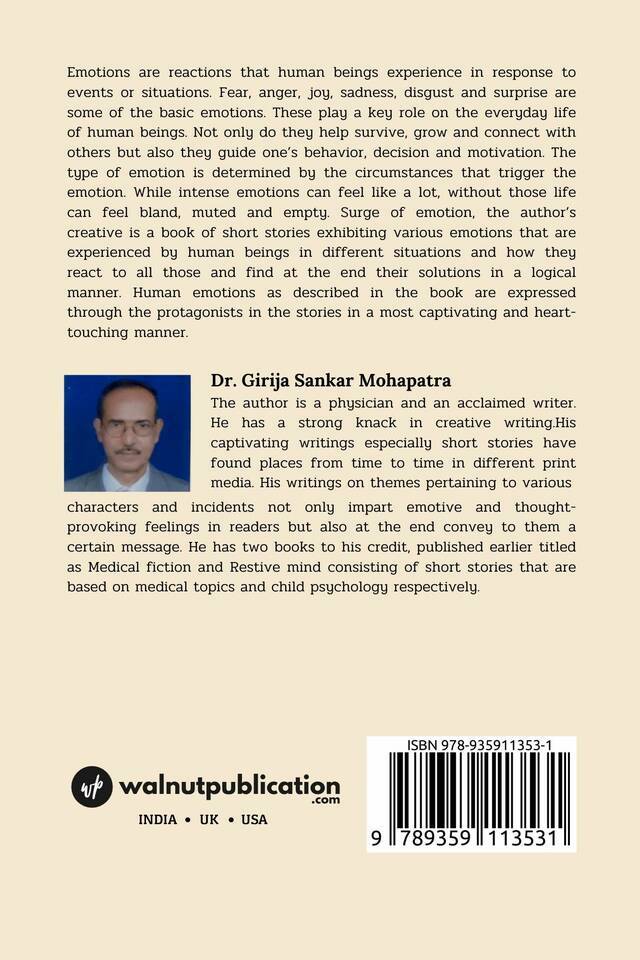 Surge of Emotion back cover view