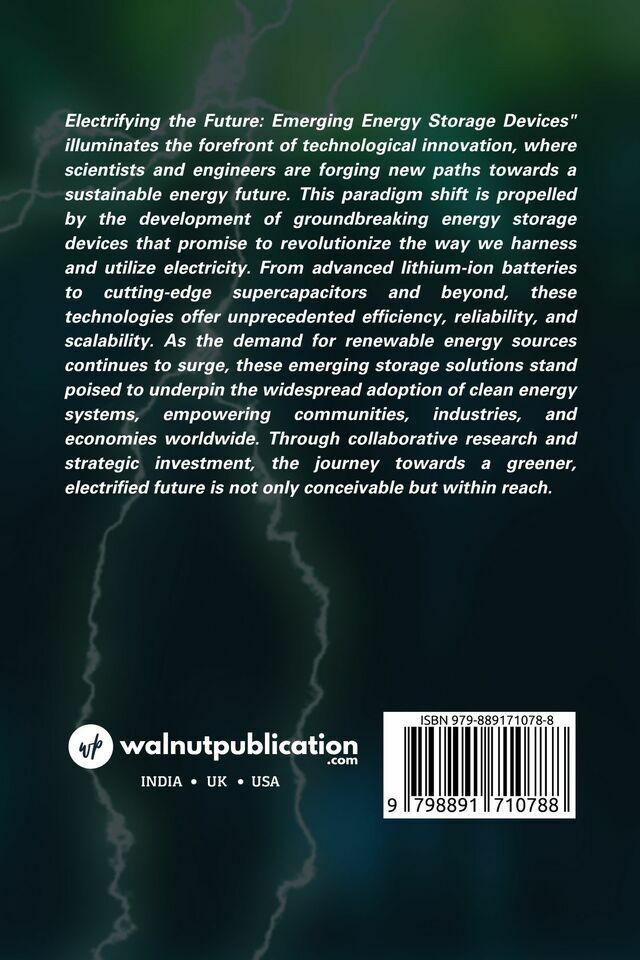 Electrifying the Future: Emerging Energy Storage Devices back cover view