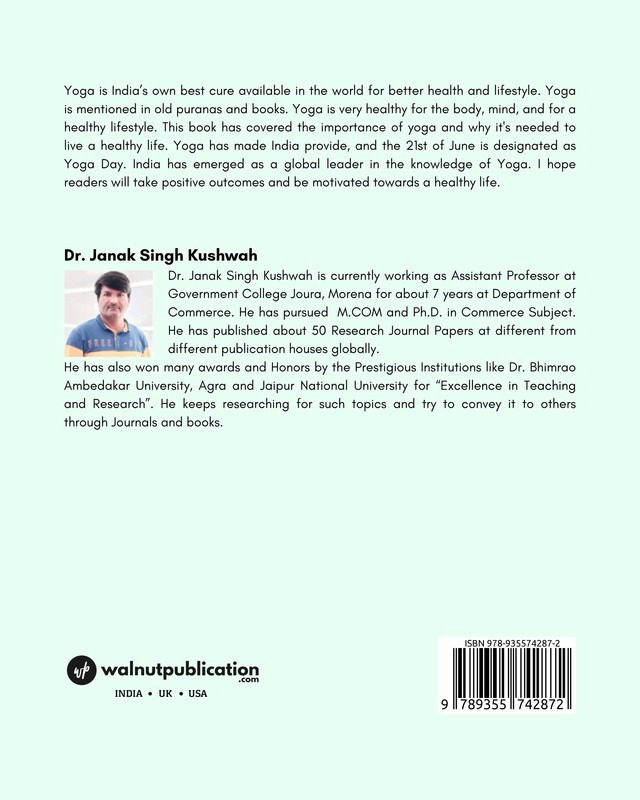 Swasth Jeevan Ke Liye Yog Shiksha back cover view