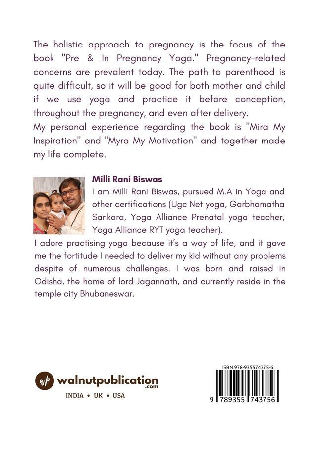 Pre & In Pregnancy Yoga back cover view