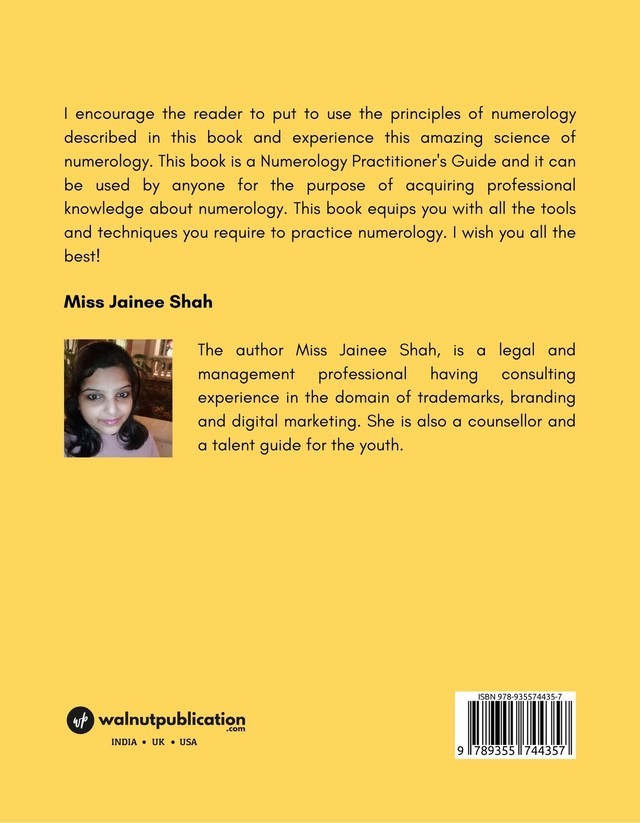 The Science of Numerology back cover view