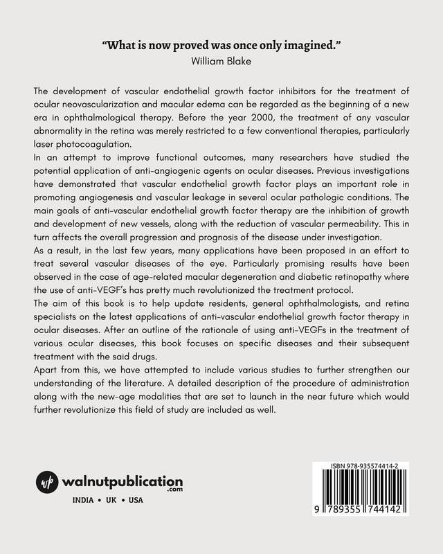 Anti-VEGF’s In Ophthalmology back cover view
