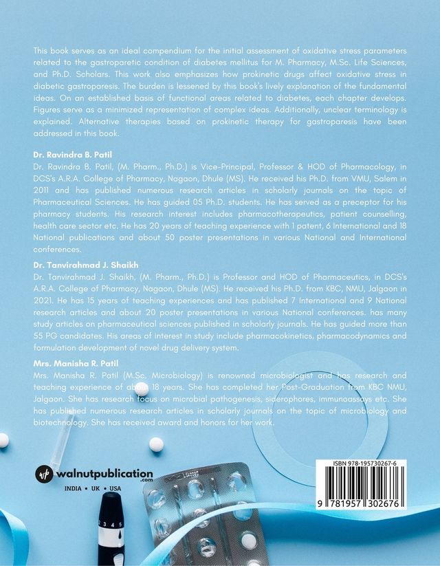 Prokinetic Drug Influence on Oxidative Stress in Diabetic Gastroparesis: A Key Player back cover view