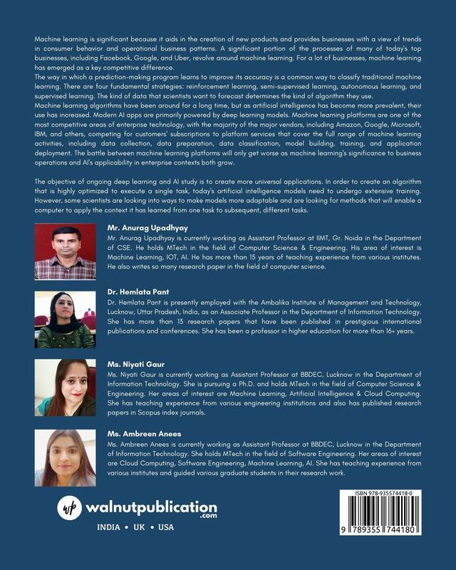 Machine Learning Algorithms back cover view