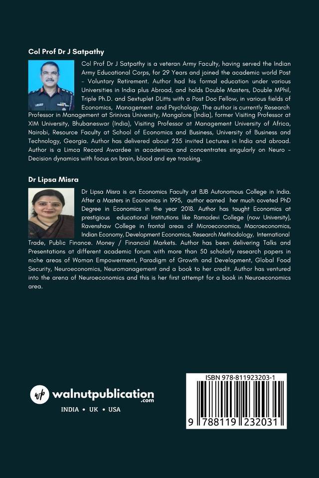 Neuroeconomic Letters back cover view