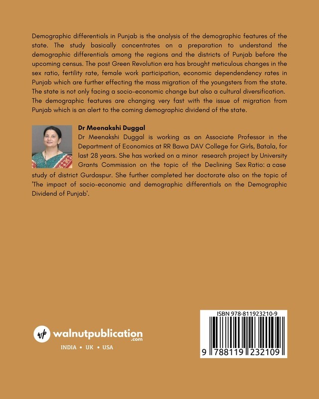 Demographic Differentials in Punjab back cover view