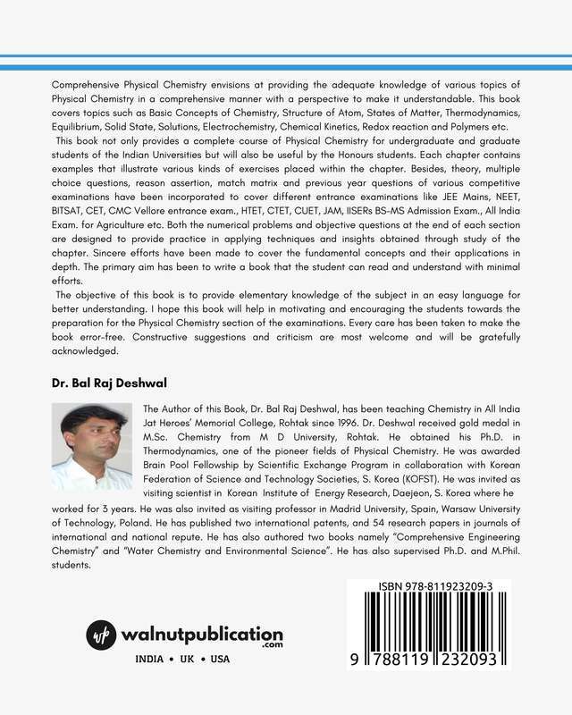 Comprehensive Physical Chemistry back cover view