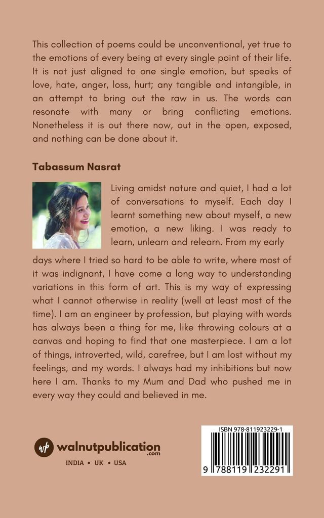 Of Dreams and Desires, Love and Such!: A book of all and nothing at all back cover view