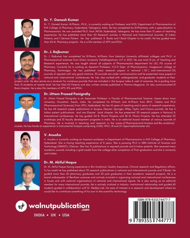 Text Book of Novel Drug Delivery Systems back cover view