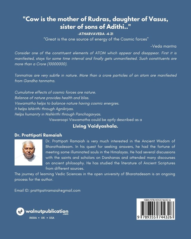 Metaphilosophy of Viswamatha back cover view