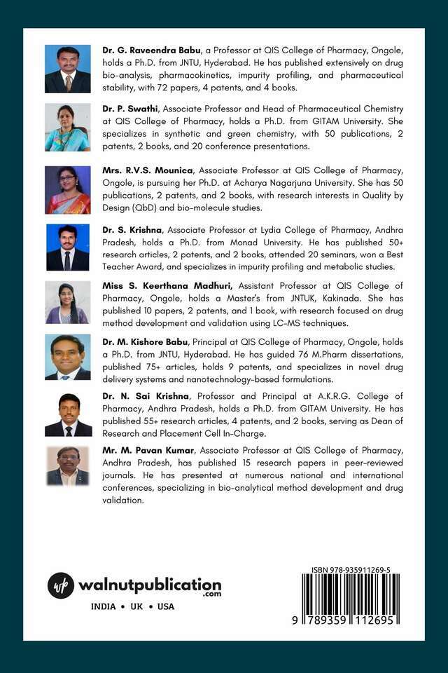 Fundamentals of Pharmaceutical Organic Chemistry - I: As per PCI Syllabus back cover view