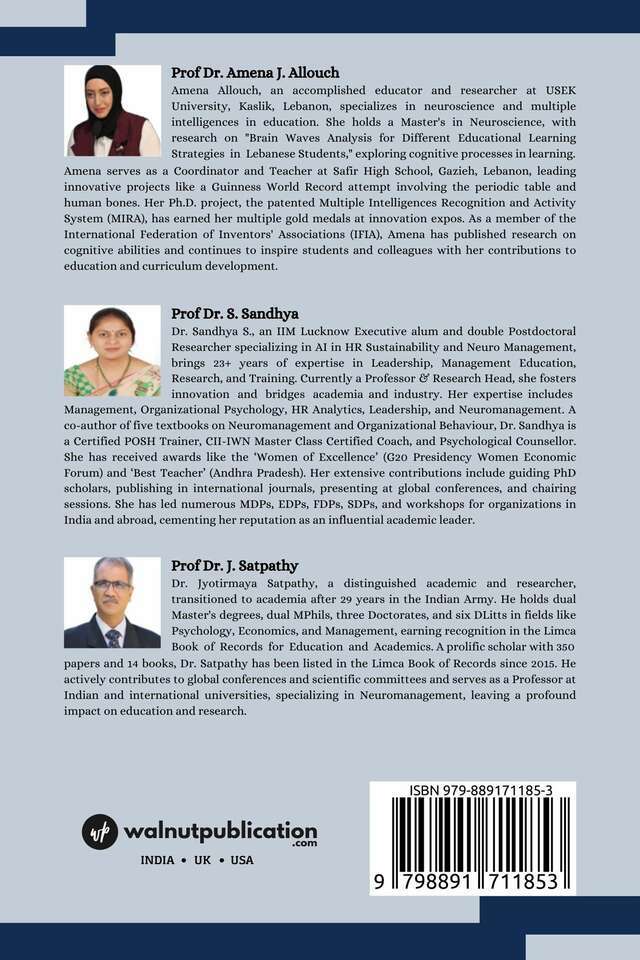 Brain Waves In Learning Strategy back cover view