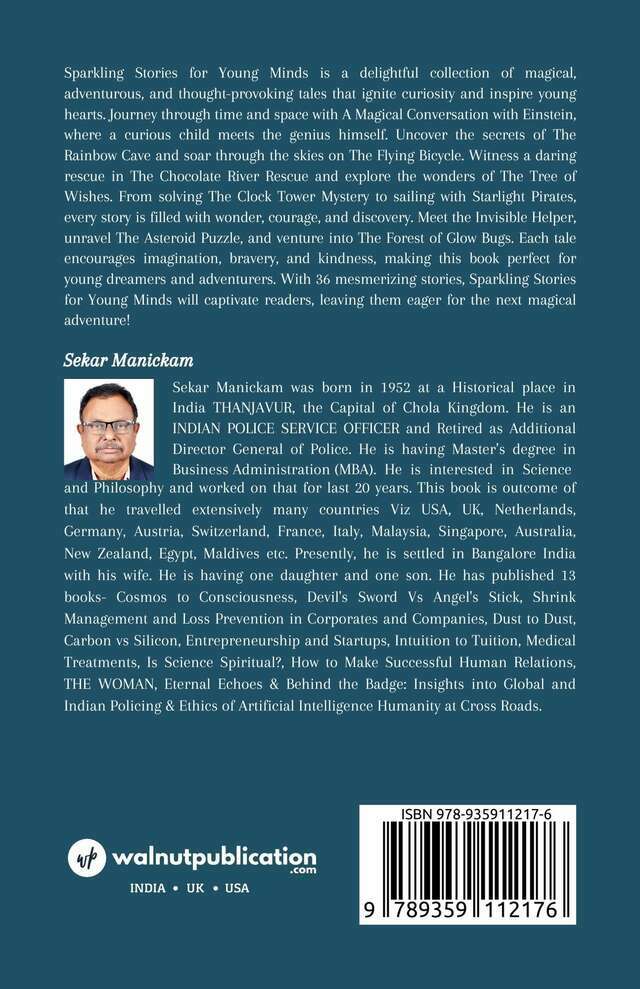 Sparkling Stories for Young Minds back cover view