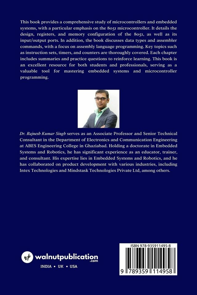 Microcontroller for Embedded Systems back cover view