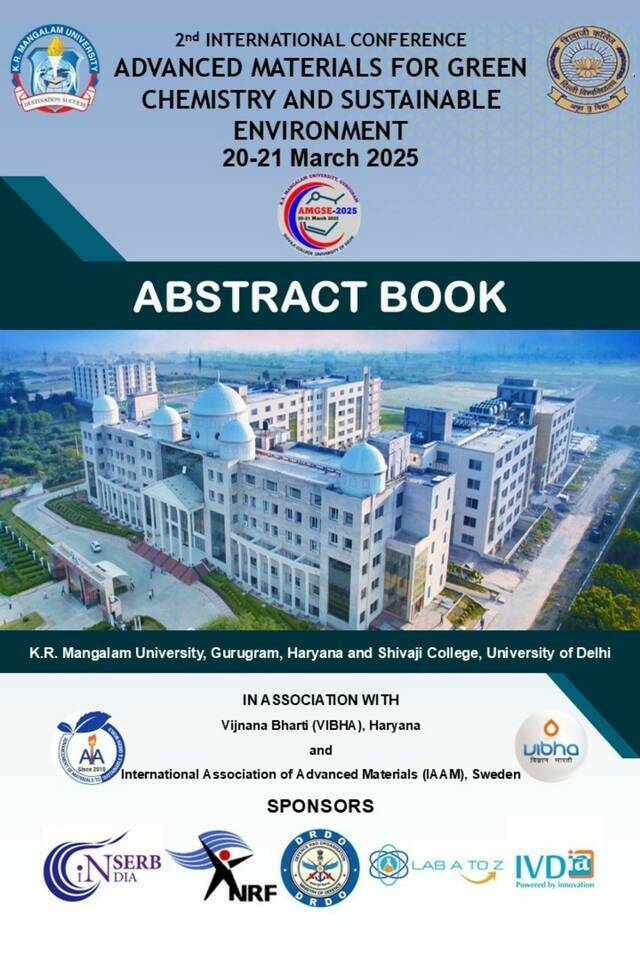 2nd International Conference on Advanced Materials for Green Chemistry and Sustainable Environment (AMGSE-2025), 20-21 March 2025