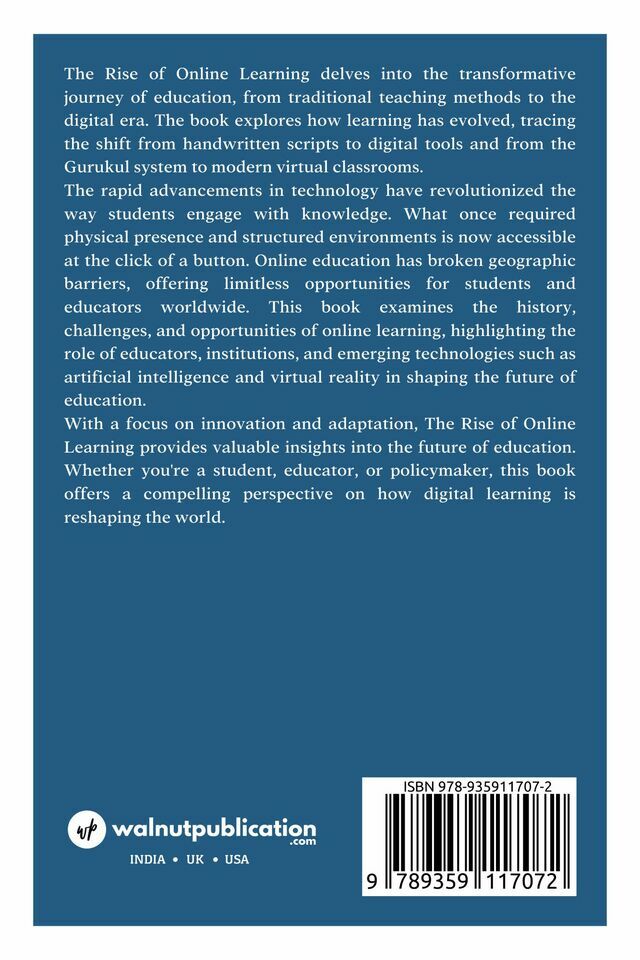 The Rise of Online Learning back cover view