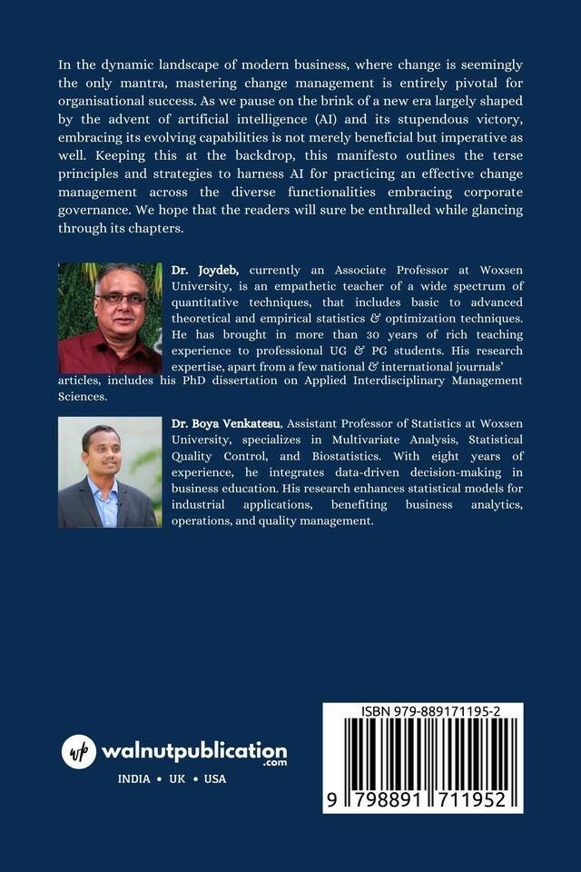 Management Manifesto: Mastering Change Management Through Evolving Artificial Intelligence back cover view