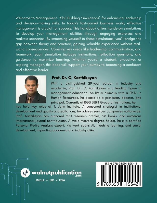 Management Simulations - Leadership Development back cover view