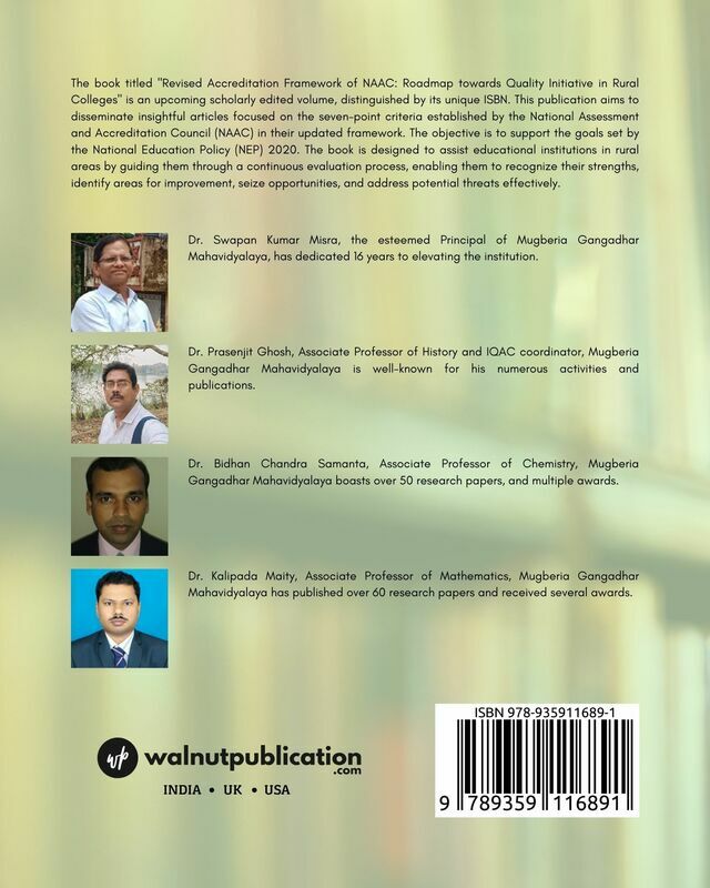 Revised Accreditation Framework of NAAC: Roadmap towards quality initiative in rural colleges back cover view