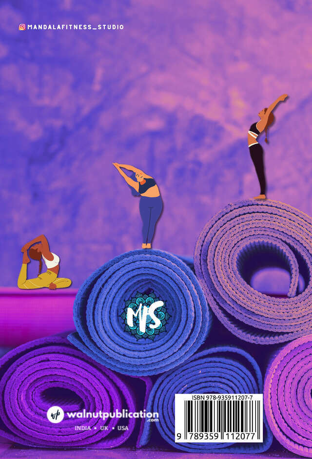 Yoga Log Book and Lifestyle Tracker back cover view
