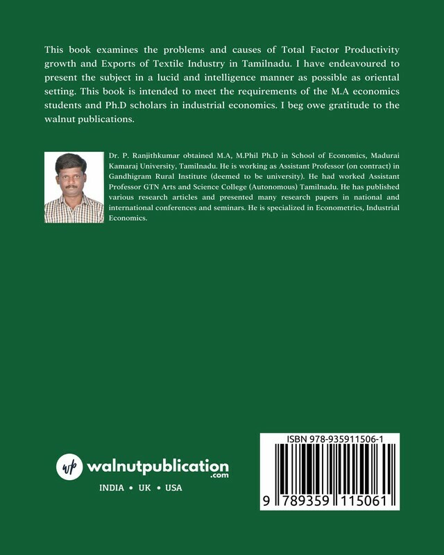 Industrial Economics: The Productivity Analysis back cover view