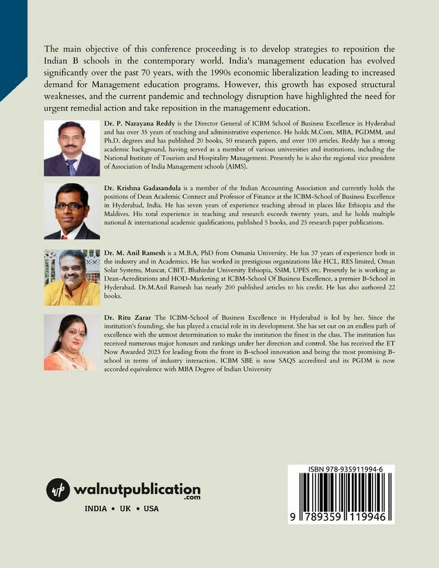 Repositioning of Management Education in the Contemporary World back cover view