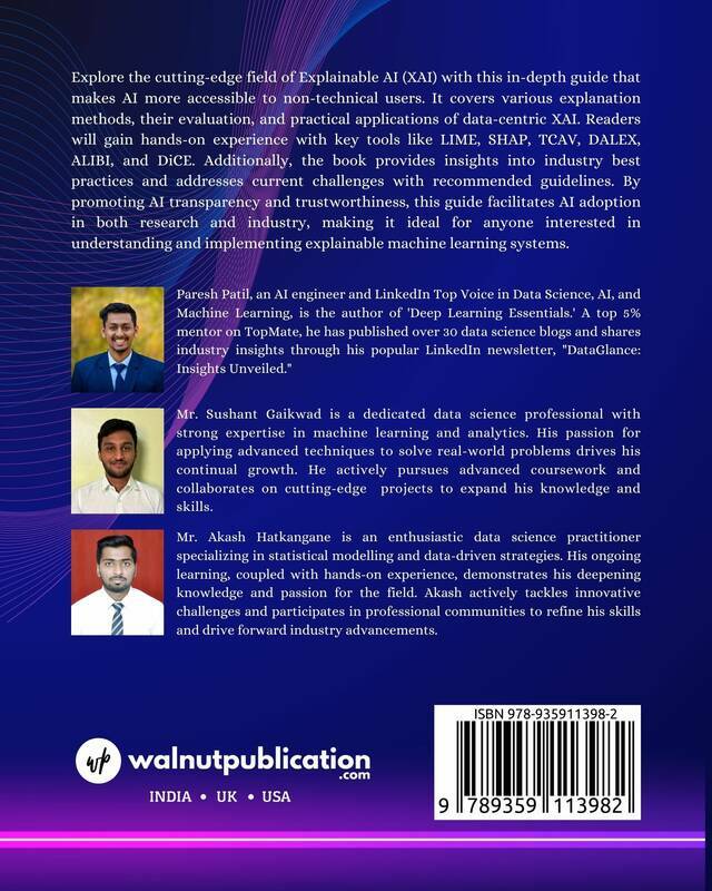 Explainable AI: Foundations and Practical Techniques back cover view