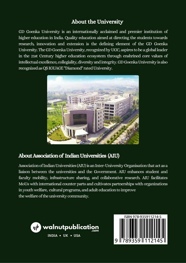 1st International Conference on Transforming Lives Through Adoption of SDGS: Role of Higher Education Institutions (TLASH 2024) back cover view