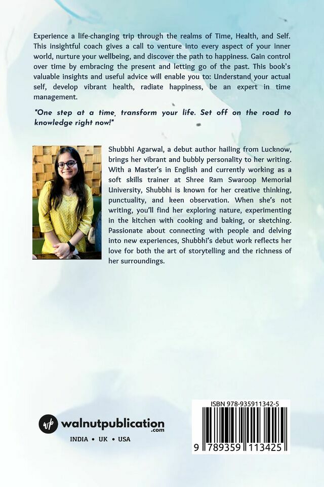 Unleashing Positivity: A Journey Through Self, Health, and Time back cover view