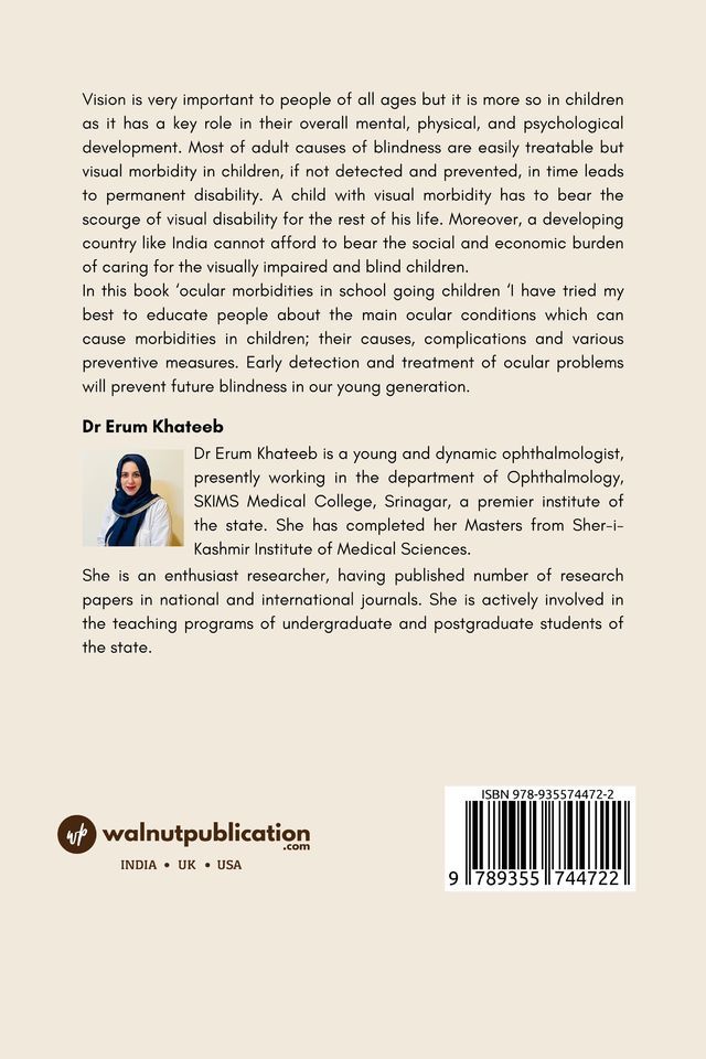 Ocular Morbidities In School Going Children back cover view