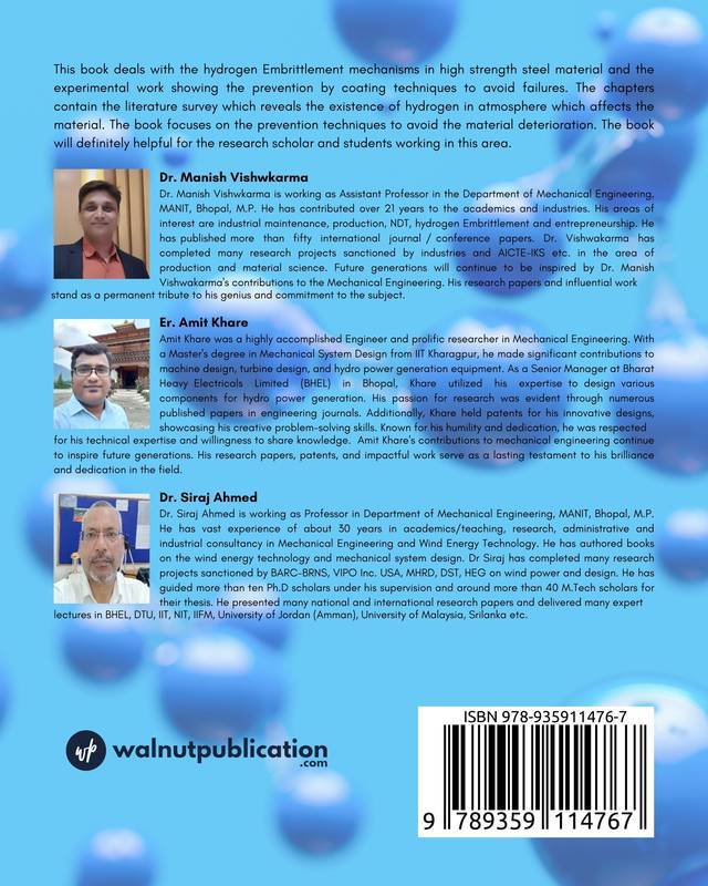 Experimental Investigations to Study the Effect of Coatings to Reduce Hydrogen Embrittlement of High-Strength Steels back cover view