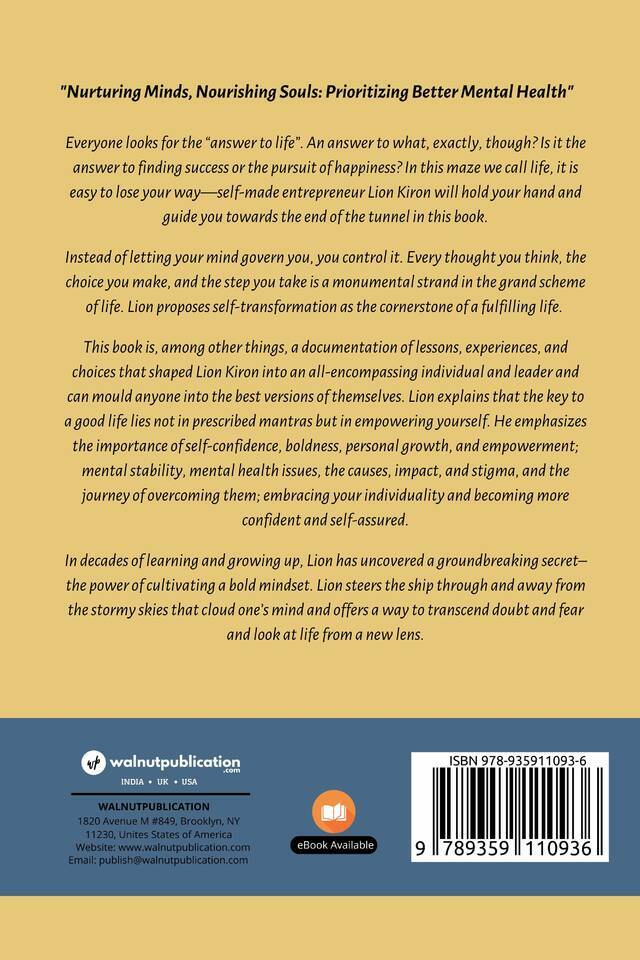 Shattering Stigma - Empowering Youth Mental Health back cover view