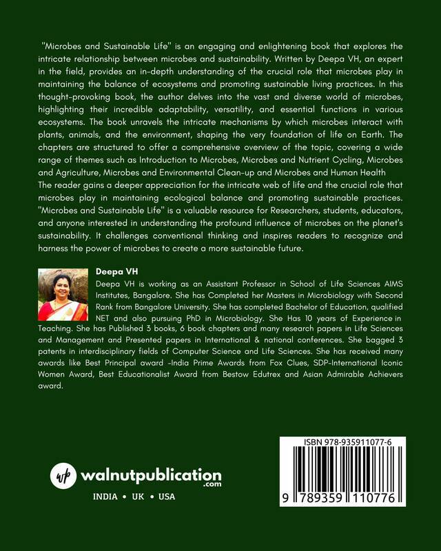 Microbes and Sustainable Life back cover view