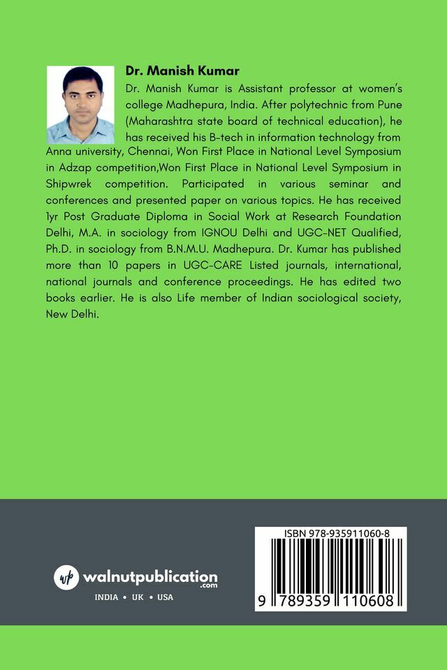 A Sociological Study of Role of Information and Communication Technology in Changing Life Style of Rural Society back cover view