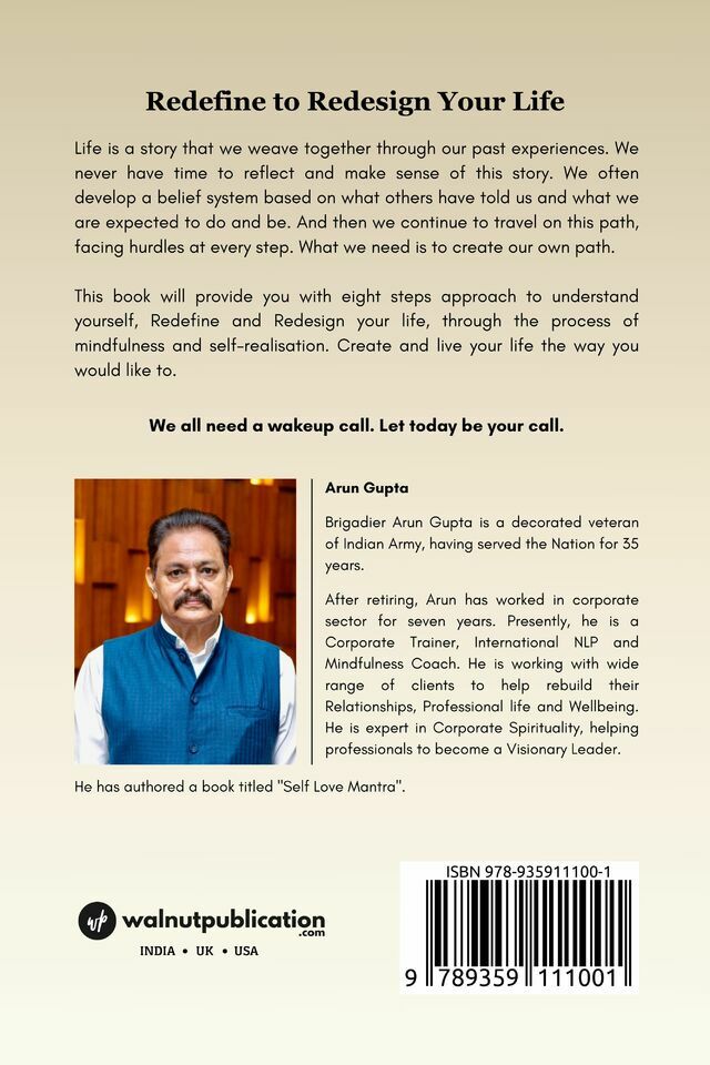 Redefine to Redesign Your Life back cover view