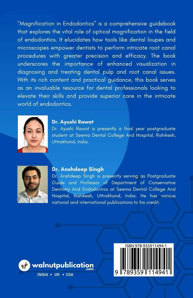 Magnification in Endodontics back cover view