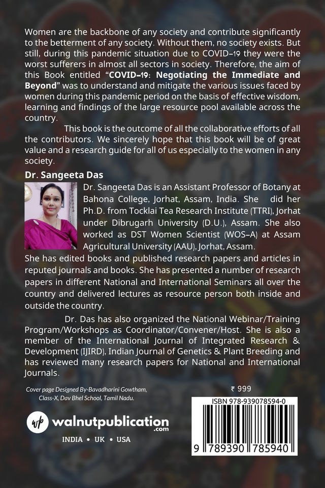 Covid-19: Negotiating the Immediate and Beyond back cover view